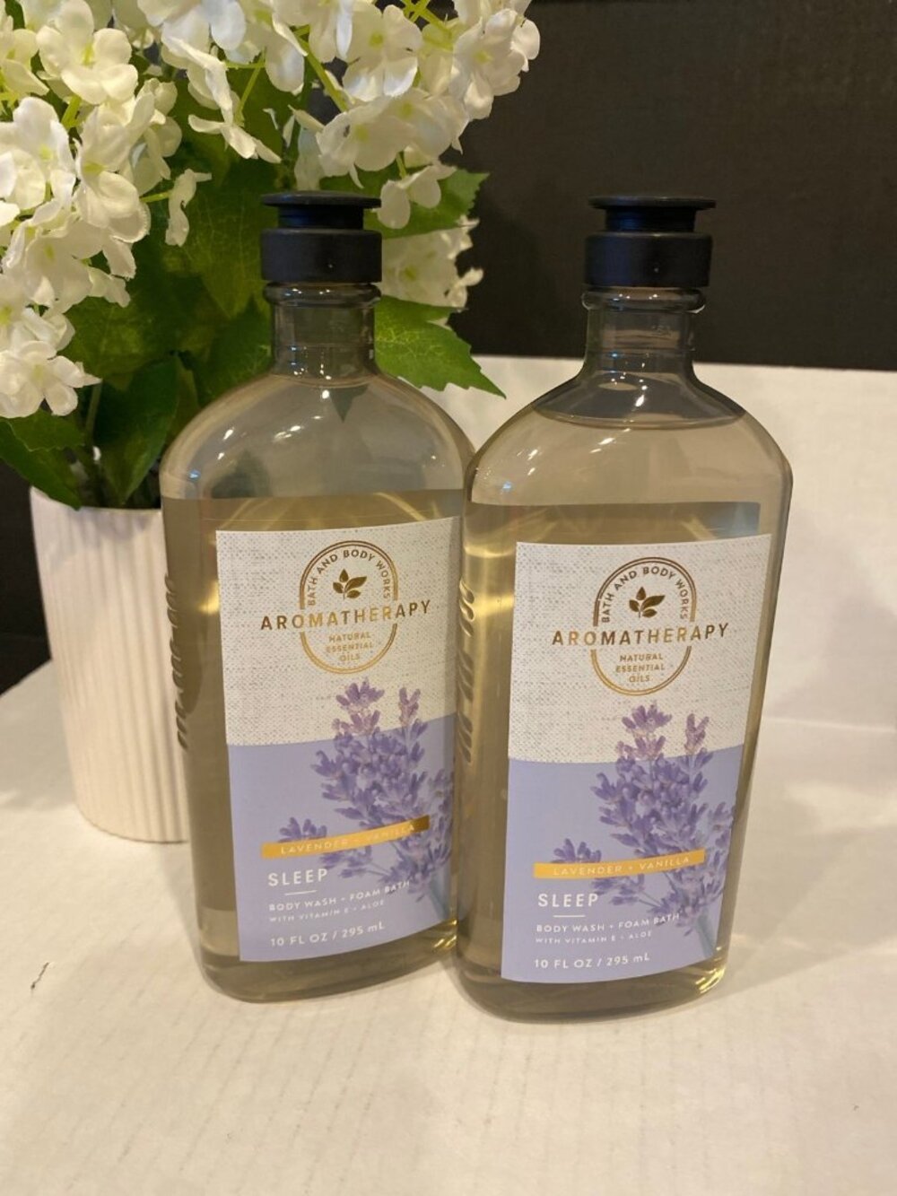 Aromatherapy “Lavender & Vanilla” Bath & Body Works New 2-Pc Body Wash Set